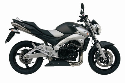 MIVV 2 Slip-on, X-cone Stainless Steel, Sub-code/Underseat Exhaust For Suzuki GSR 600 2006-2010