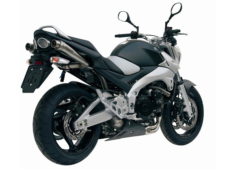 MIVV 2 Slip-on, X-cone Stainless Steel, Sub-code/Underseat Exhaust For Suzuki GSR 600 2006-2010