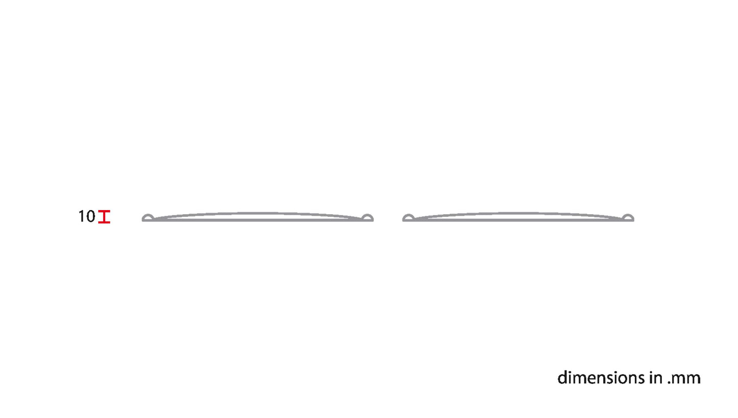 C-Racer Universal Vintage Oval Side Number Plates - USNP2