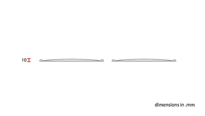 C-Racer Universal Vintage Oval Side Number Plates - USNP2