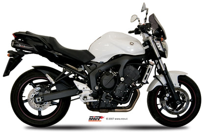 MIVV 2 Slip-on, Suono Black, Sub-code/Underseat Exhaust For Yamaha FZ6 / FZ6 Fazer 2004-2011