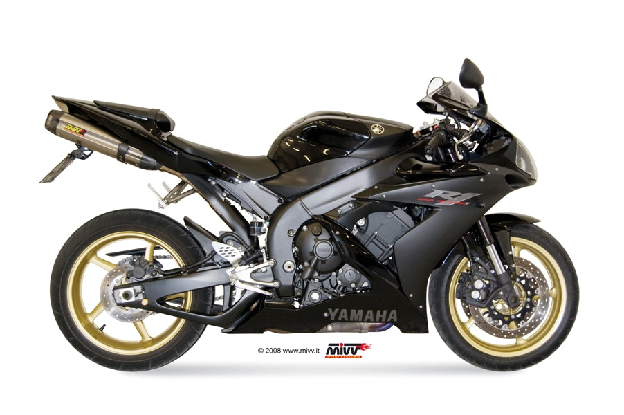 MIVV 2 Slip-on, Suono Stainless Steel, Sub-code/Underseat Exhaust For Yamaha YZF-R1 2004-2006