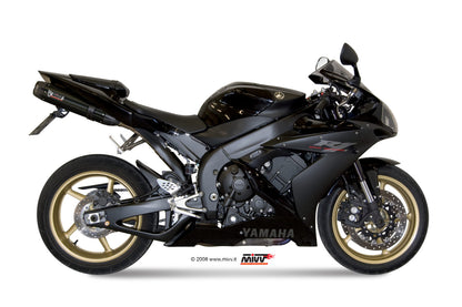 MIVV 2 Slip-on, Suono Black, Sub-code/Underseat Exhaust For Yamaha YZF-R1 2004-2006