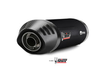 MIVV 2 Slip-on, Oval Carbon, Sub-code/Underseat Exhaust For Yamaha YZF-R1 2007-2008