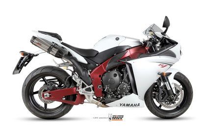 MIVV 2 Slip-on, Suono Stainless Steel, Sub-code/Underseat Exhaust For Yamaha YZF-R1 2009-2014