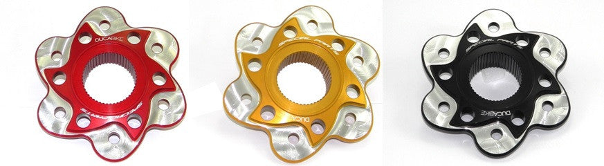 DBK Special Parts (Ducabike) Contrast Cut 6 Hole Rear Sprocket Hub Flange Carrier for Most Large hub Ducati