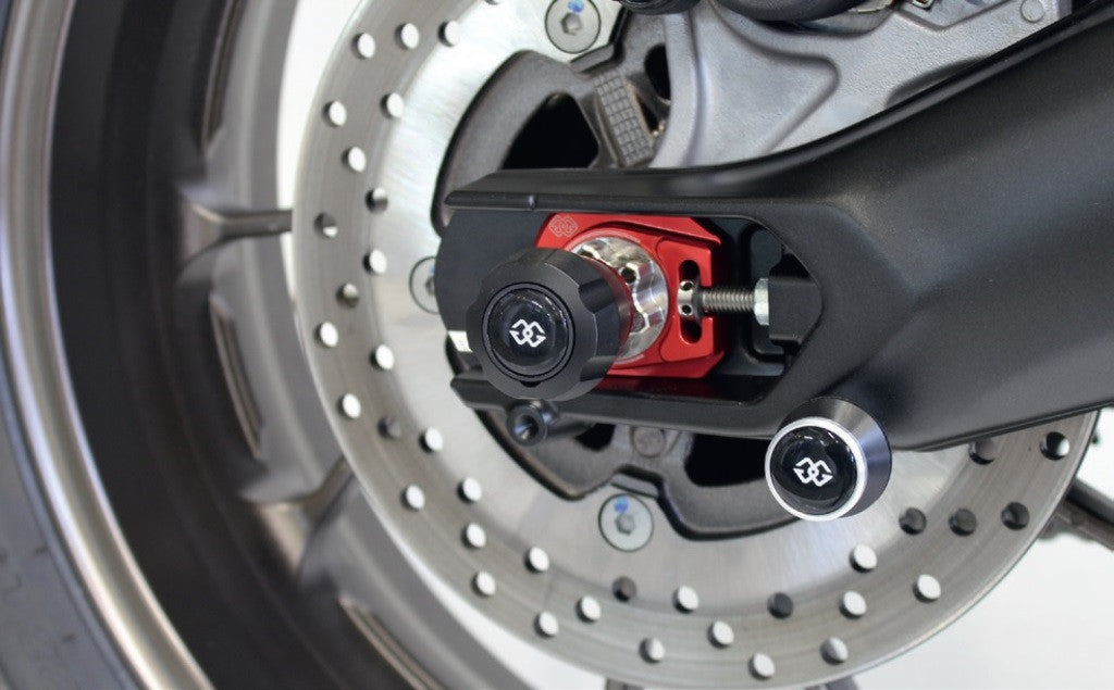 Gilles AXB Chain Adjuster for the Yamaha FZ-09/MT-09, FJ-09 Tracer 900, XSR900, FJ-07 Tracer 700, and Tenere 700