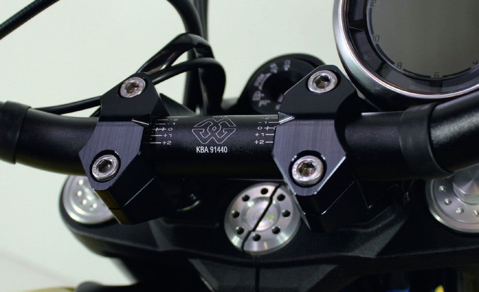 Gilles 2D.GT Adjustable Handlebar Risers for the Ducati Scrambler