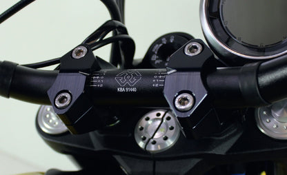 Gilles 2D.GT Adjustable Handlebar Risers for the Ducati Scrambler