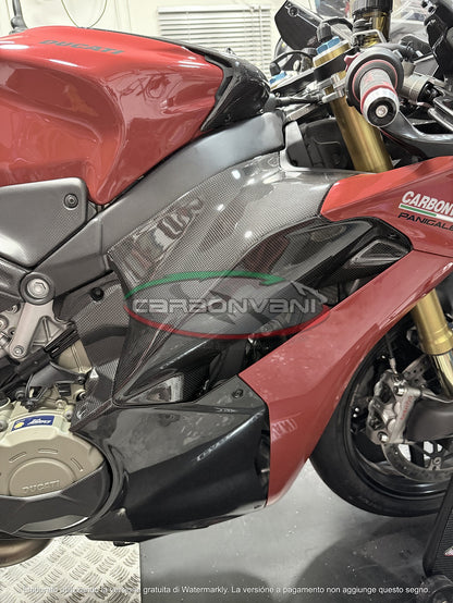 Carbonvani - Ducati Panigale V4 Carbon Fiber Upper Side Fairings (2025+)