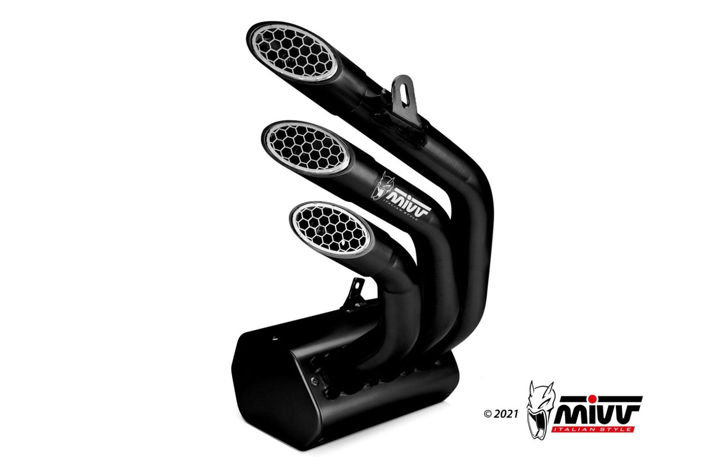 MIVV Slip-on, Speed Edge Black, Standard Exhaust For MV Agusta Brutale 800 RR 2017-2020