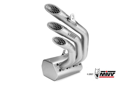 MIVV Slip-on, Speed Edge Stainless Steel, Standard Exhaust For MV Agusta Brutale 800 RR 2017-2020
