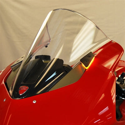 New Rage Cycles (NRC) Mirror Block off Front Turn Signals for the Ducati Panigale V2 (20-24)