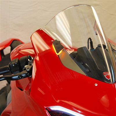 New Rage Cycles (NRC) Mirror Block off Front Turn Signals for the Ducati Panigale V2 (20-24)