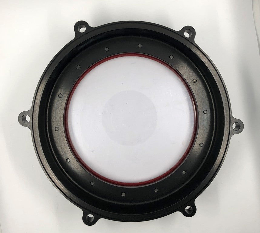 STM Clear Wet Clutch Cover For Ducati Panigale / Streetfighter / Multistrada V4 / S / Speciale - Sculptured Ring