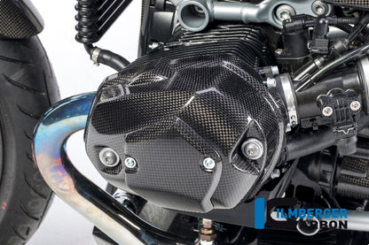 Ilmberger Carbon Rocker Cover, Left Carbon for the BMW R Nine T '14-17, R Nine T Racer 2017, R Nine T Scrambler/Urban GS 2016