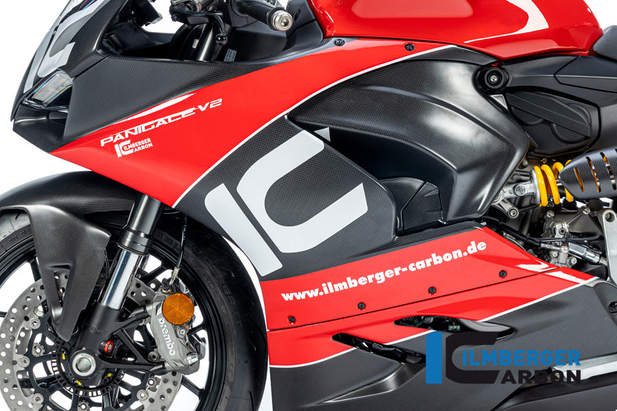 Ilmberger Carbon Fairing Side Panel, Left Side for the Ducati Panigale V2 '20-25