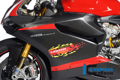 Ilmberger Carbon Fairing Side Panel, Left Side Matt for the Ducati 1199 Panigale '12-14 / 899 Panigale '13-14