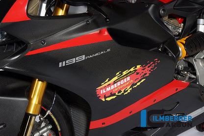 Ilmberger Carbon Fairing Side Panel, Left Side Matt for the Ducati 1199 Panigale '12-14 / 899 Panigale '13-14