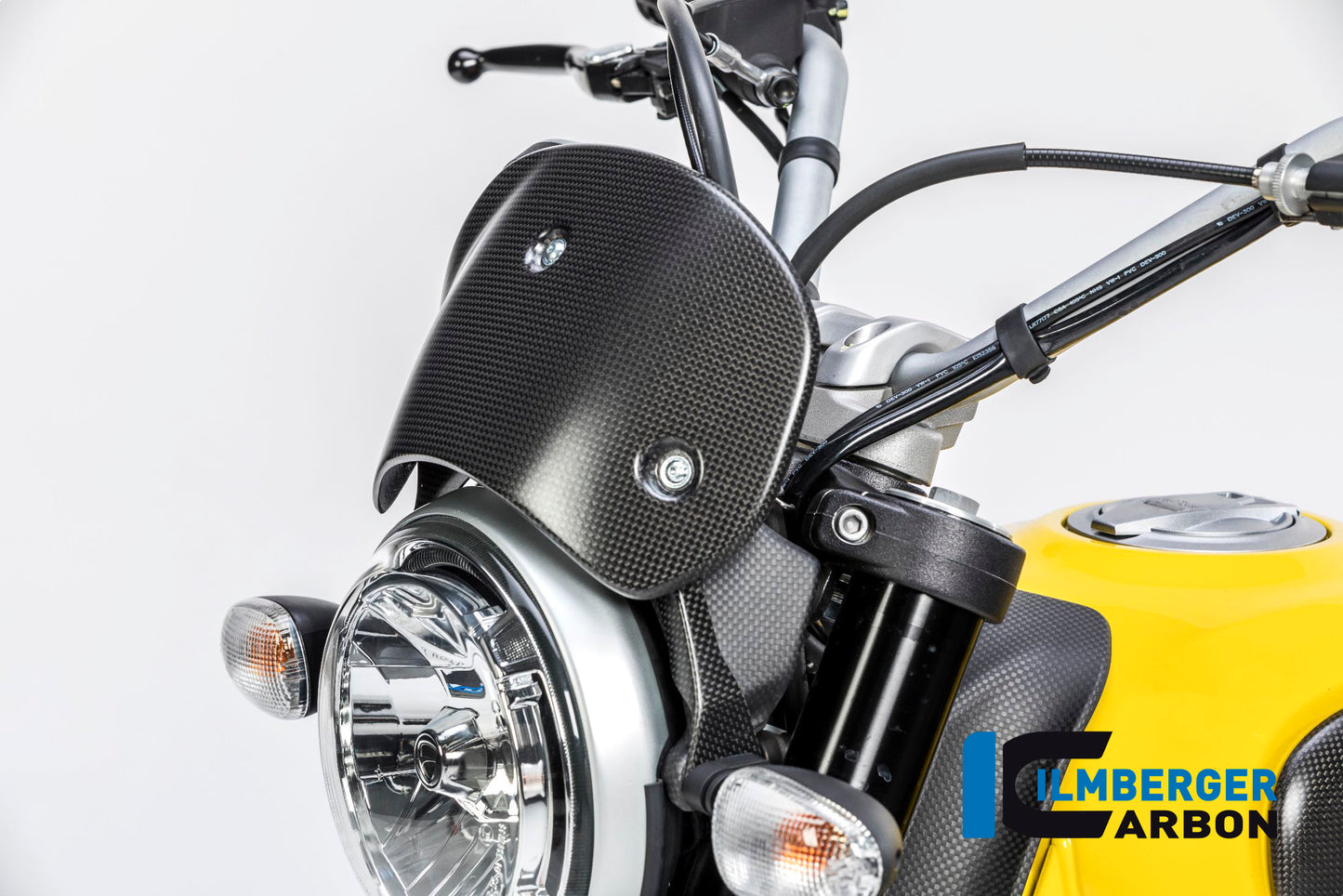 Ilmberger Carbon Windshield for the Ducati Scrambler Icon / Scrambler Full Throttle '14-25 / Scrambler Classic '14-20 ETC