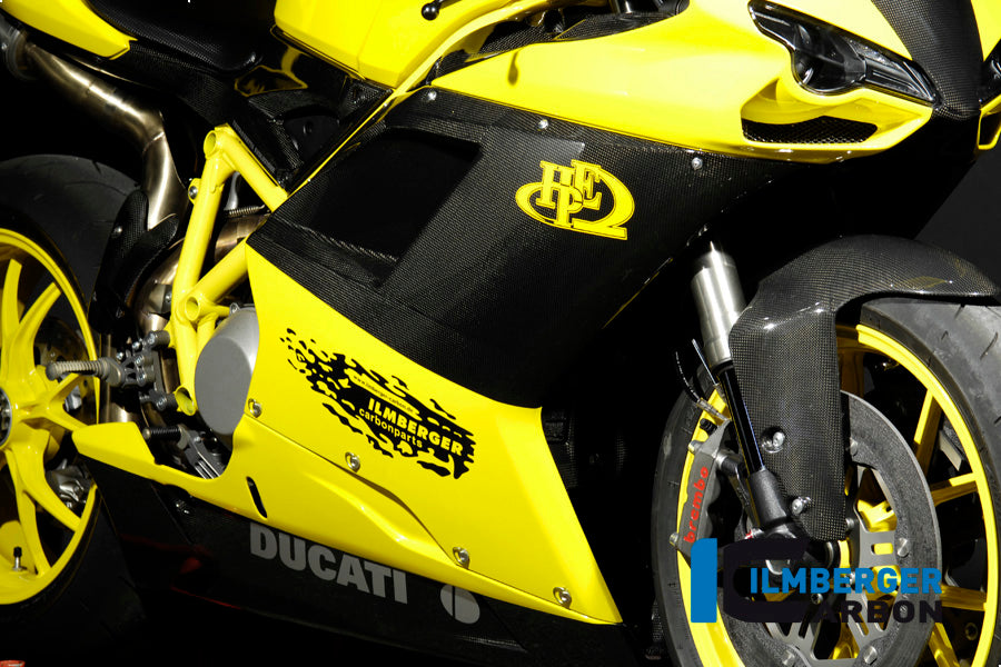 Ilmberger Carbon Fairing Side Panel Right Carbon for the Ducati 848, 1098 S/R, 1198 S/R 'All Year