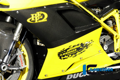 Ilmberger Carbon Fairing Side Panel Left Carbon for the Ducati 848, 1098 S/R, 1198 S/R 'All Year