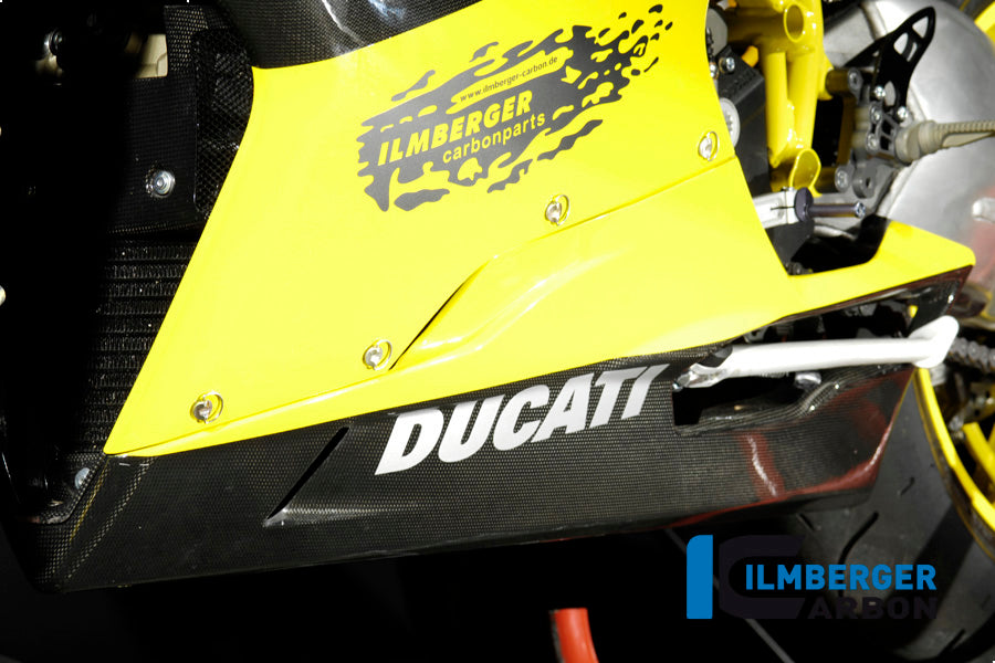 Ilmberger Carbon Bellypan Street with Sidestand Carbon for the Ducati 848, 1098 S/R, 1198 S/R 'All Year