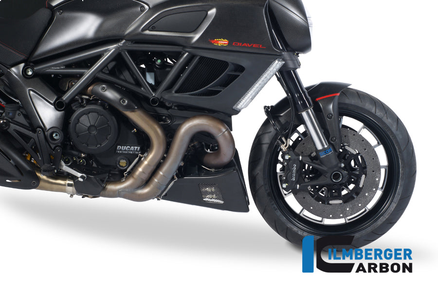 Ilmberger Carbon Bellypan, Right side carbon for the Ducati Diavel 2011 - 2014