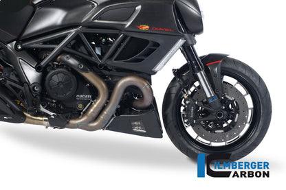 Ilmberger Carbon Bellypan, Right side carbon for the Ducati Diavel 2011 - 2014