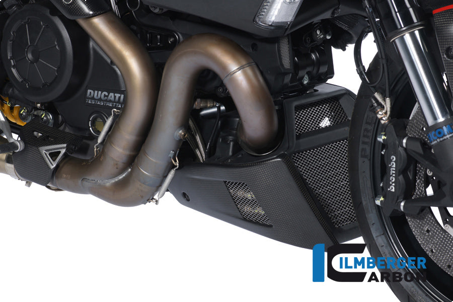Ilmberger Carbon Bellypan, Right side carbon for the Ducati Diavel 2011 - 2014
