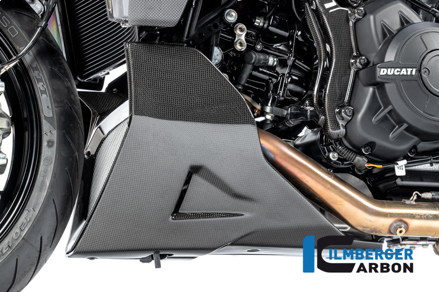 Ilmberger Carbon Bellypan Left for the Ducati Diavel 1260 2019