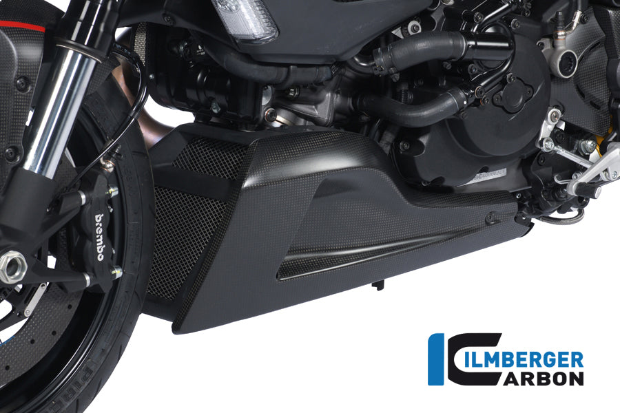 Ilmberger Carbon Bellypan, Left side carbon for the Ducati Diavel 2011 - 2014