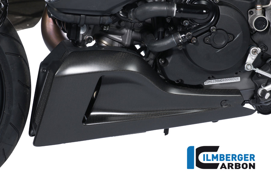 Ilmberger Carbon Bellypan, Left side carbon for the Ducati Diavel 2011 - 2014