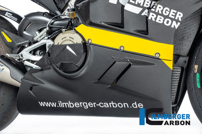 Ilmberger Carbon Bellypan for High Exhaust for the Ducati Panigale V4 S / V4 '22 Racing