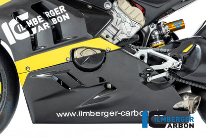 Ilmberger Carbon Bellypan for High Exhaust for the Ducati Panigale V4 S / V4 '22 Racing