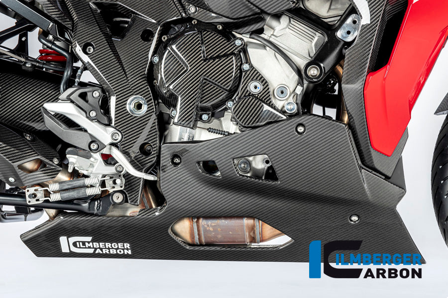 Ilmberger Carbon Bellypan Long Version for use with Centerstand for the BMW S 1000 XR 2020-2023