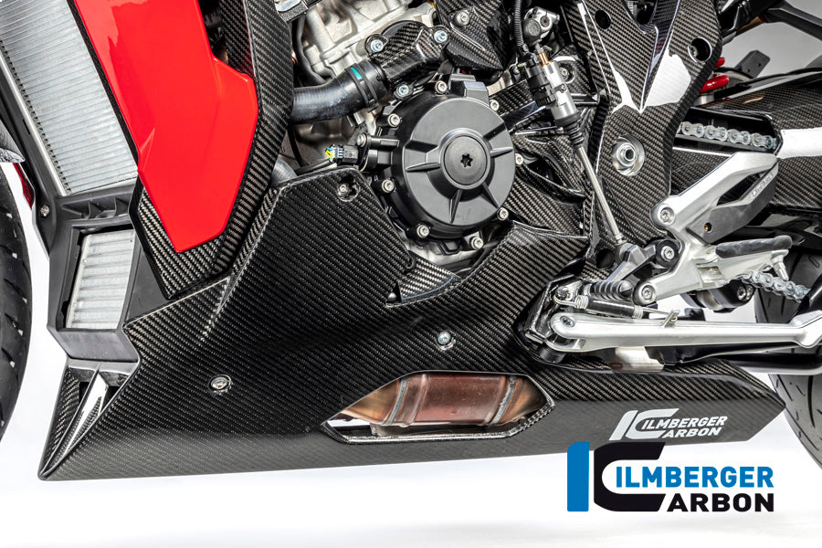 Ilmberger Carbon Bellypan Long Version for use with Centerstand for the BMW S 1000 XR 2020-2023