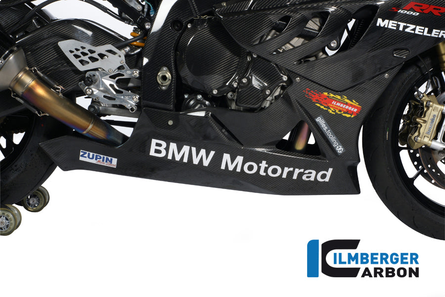 Ilmberger Carbon Race Bellypan, 1 Piece use only with Racing Exhaust for the BMW S 1000 RR Racing 2009-2014