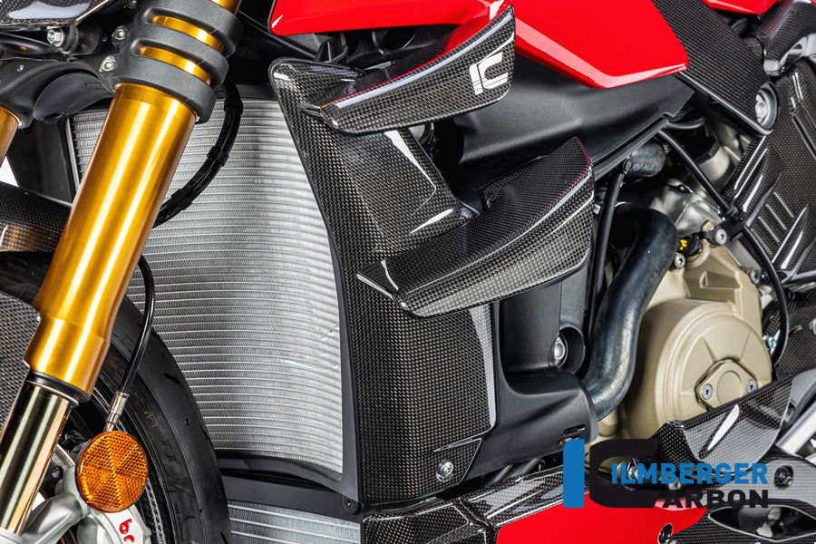 Ilmberger Carbon Fairing Side Winglet Kit Left, for the Ducati Streetfighter V2 '22 / Streetfighter V4 '20-23