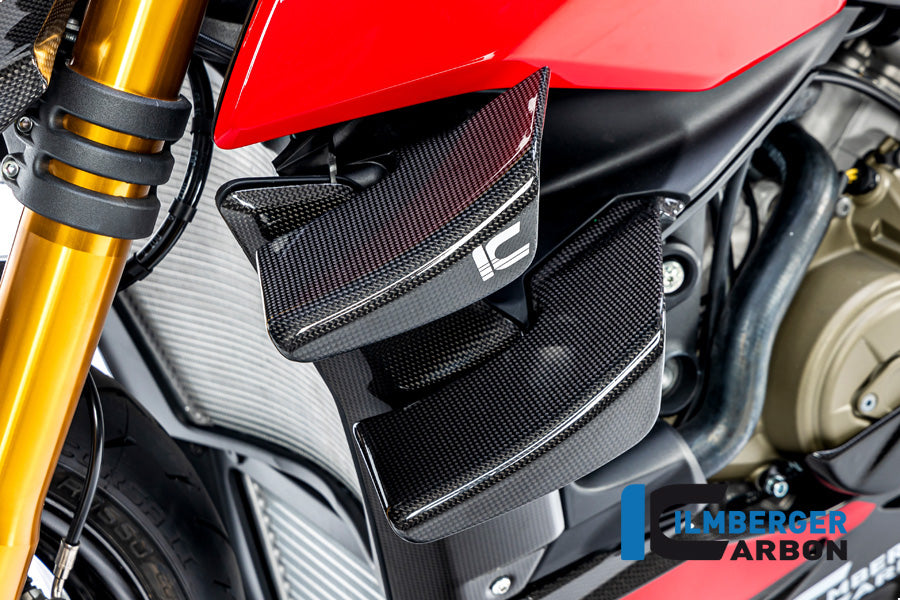 Ilmberger Carbon Fairing Side Winglet Kit Left, for the Ducati Streetfighter V2 '22 / Streetfighter V4 '20-23