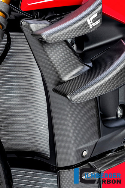 Ilmberger Carbon Fairing Side Winglet Kit Left, for the Ducati Streetfighter V2 '22 / Streetfighter V4 '20-23