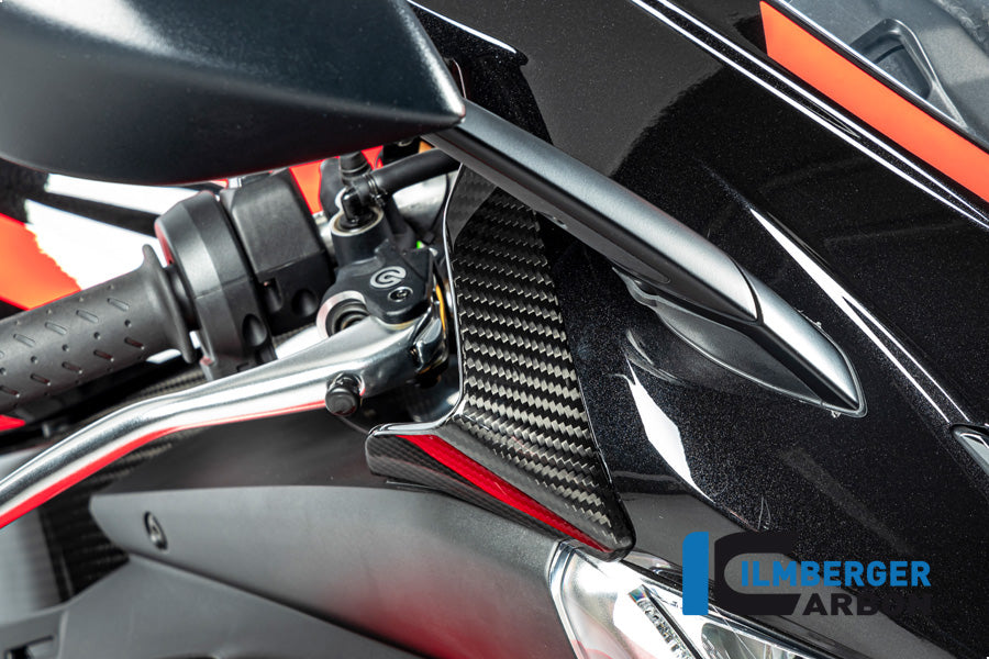 Ilmberger Carbon Wind Deflector on the Top Fairing, Right Side for the Aprilia RSV4 2021
