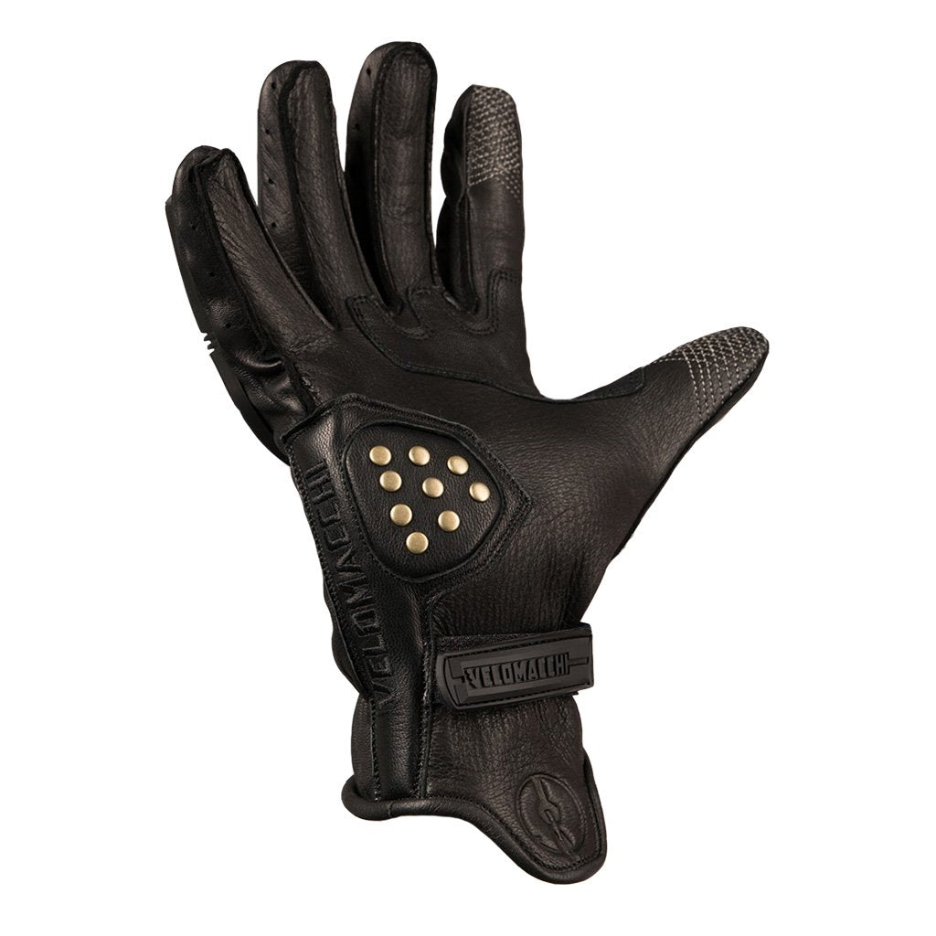 VELOMACCHI SPEEDWAY GLOVES - BLACK / BLACK