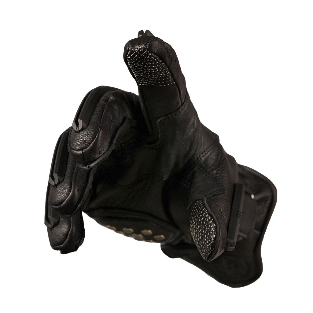 VELOMACCHI SPEEDWAY GLOVES - BLACK / BLACK