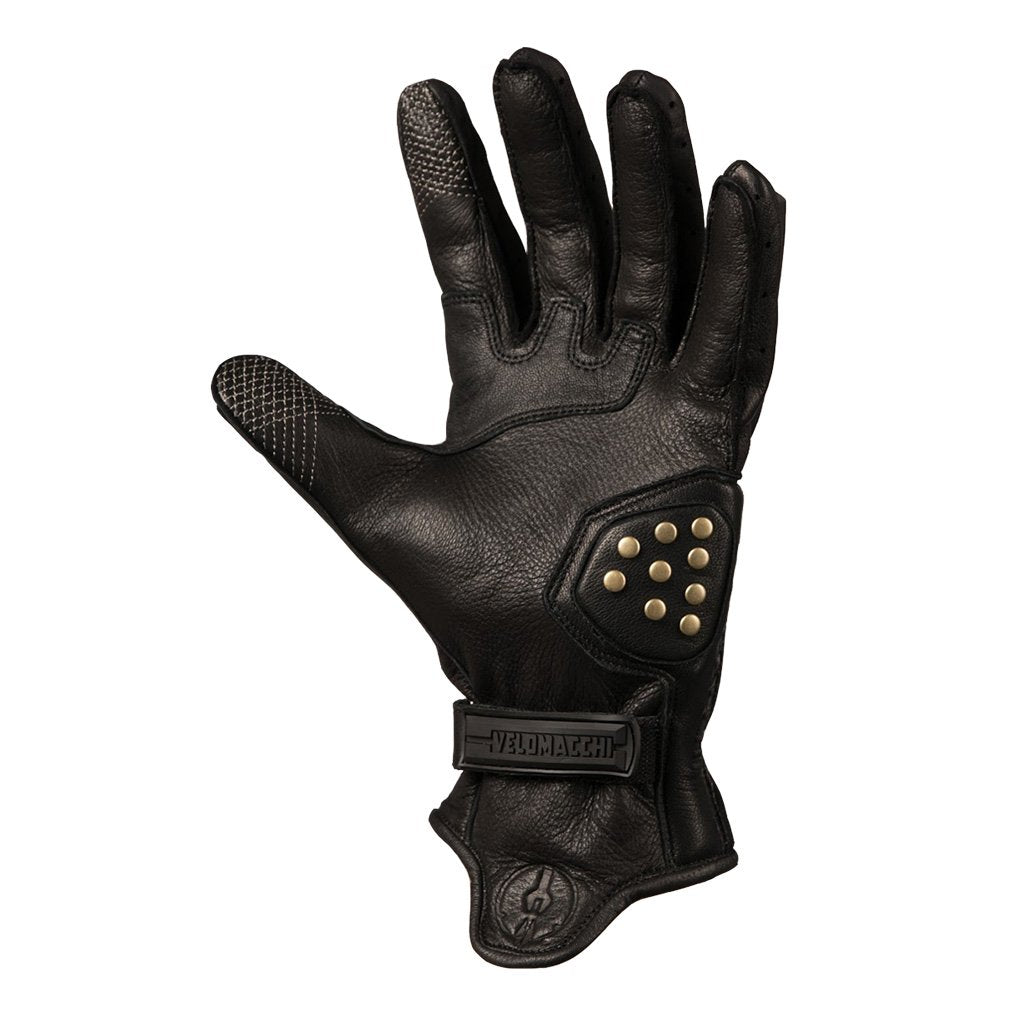 VELOMACCHI SPEEDWAY GLOVES - BLACK / BLACK