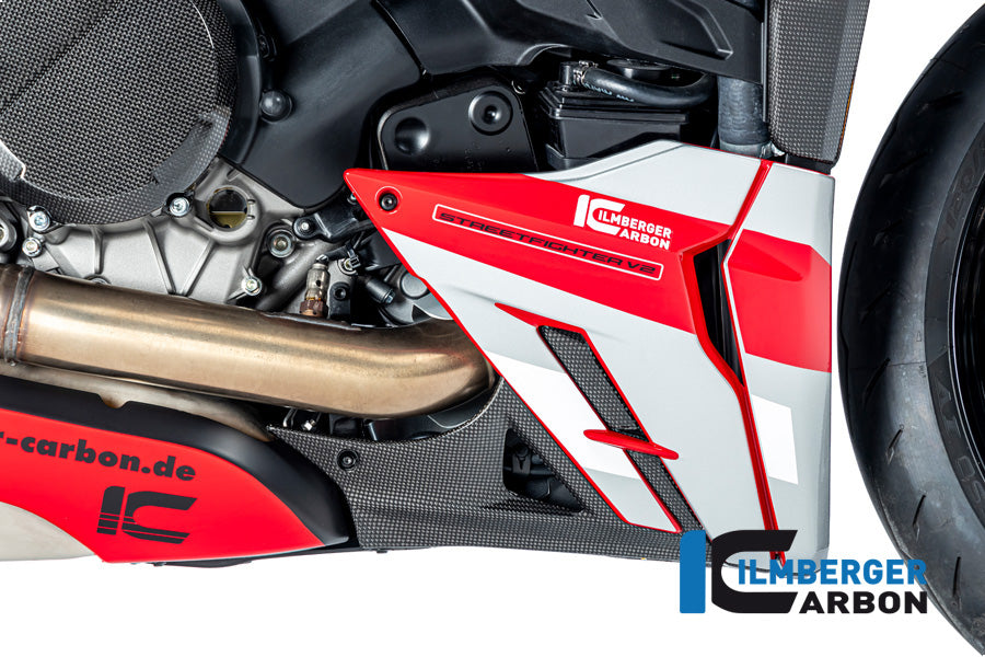 Ilmberger Carbon Bellypan Insert Right, for the Ducati Streetfighter V2 '22