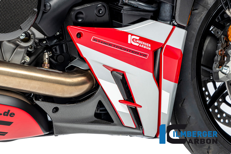 Ilmberger Carbon Bellypan Insert Right, for the Ducati Streetfighter V2 '22