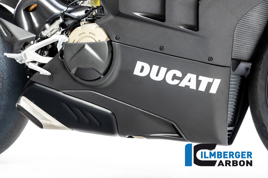 Ilmberger Carbon Bottom Side Panel, Right for the Ducati Panigale V4,V4 S '18-20 / V4 R '19-21