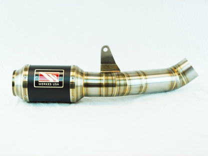 Competition Werkes GP Race Slip On High Exit Exhaust for the Aprilia RSV4 and Tuono V4R (09-14)