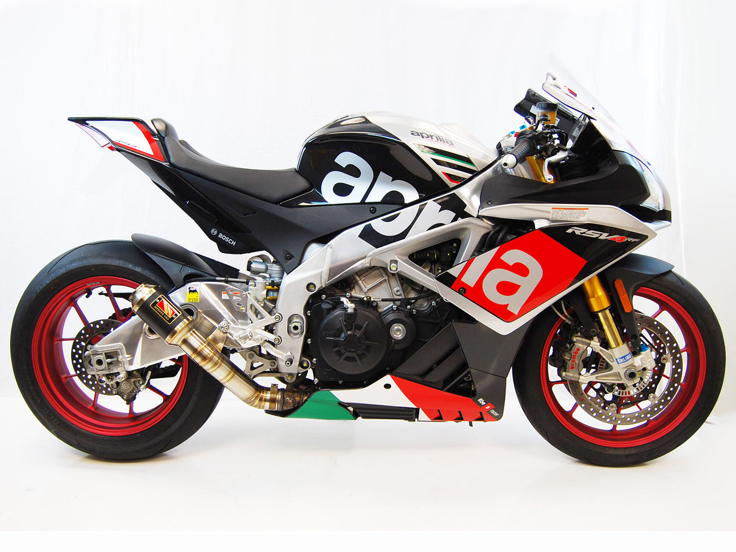 Competition Werkes GP Race Slip On High Exit Exhaust for the Aprilia RSV4 and Tuono V4R (09-14)